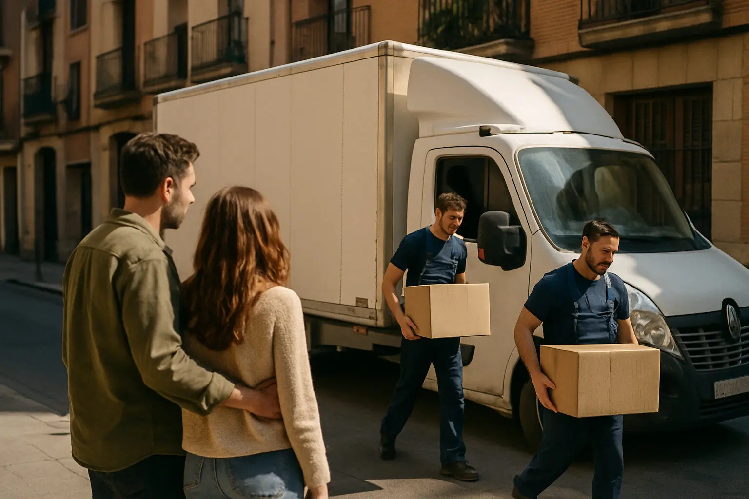 Cajas etiquetadas por habitacion y proteccion de muebles